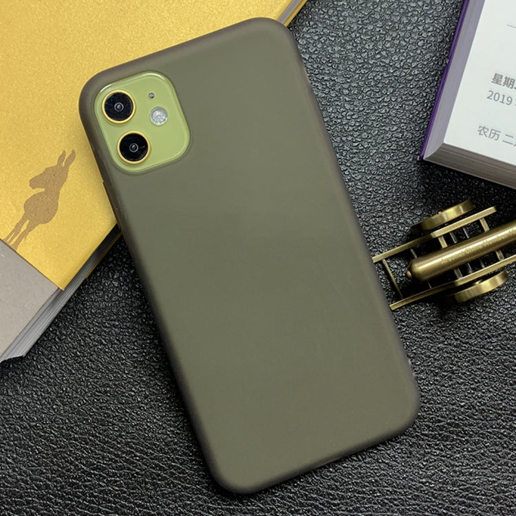 For iPhone 11 Shockproof Frosted TPU Transparent Protective Case