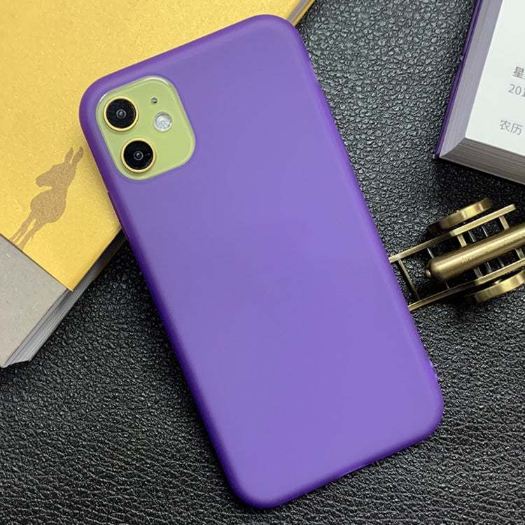 For iPhone 11 Shockproof Frosted TPU Transparent Protective Case