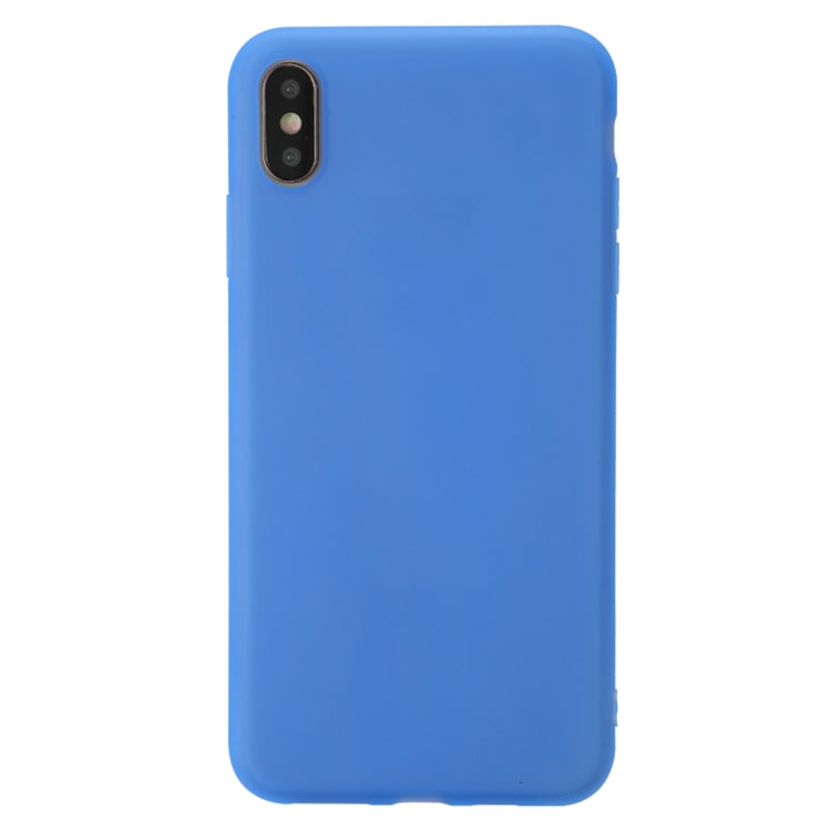 For iPhone XS Shockproof Frosted TPU Transparent Protective Case