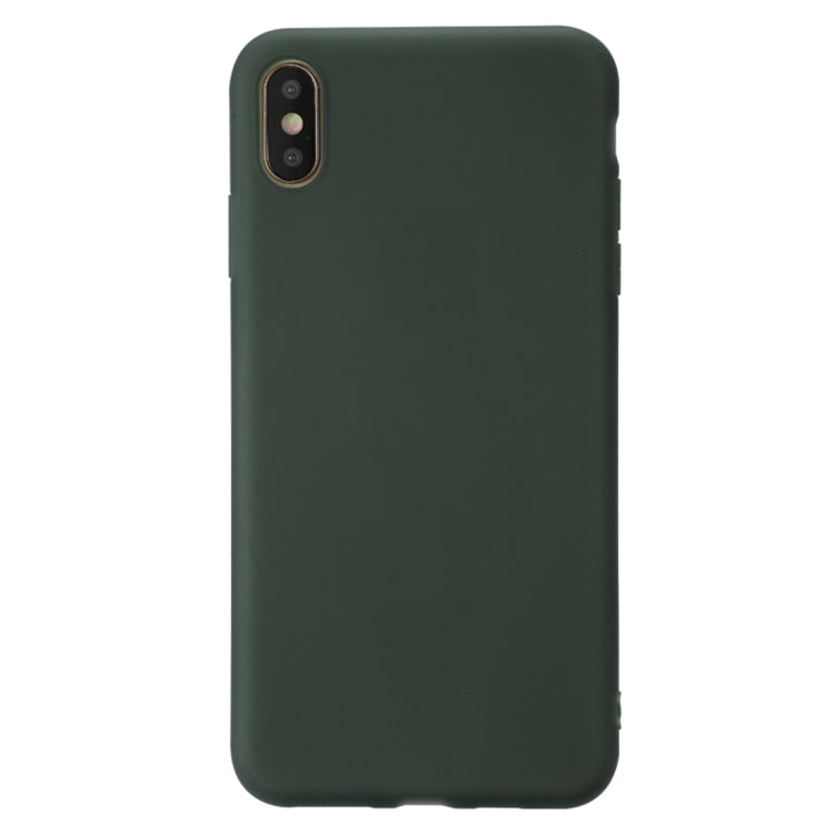 For iPhone XS Shockproof Frosted TPU Transparent Protective Case