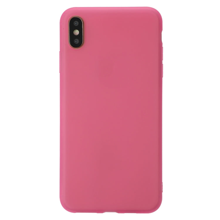 For iPhone XS Shockproof Frosted TPU Transparent Protective Case
