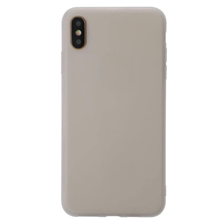 For iPhone XS Max Shockproof Frosted TPU Transparent Protective Case