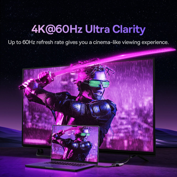 Baseus 2 In 1 Out HDMI Converter Switcher(Black)