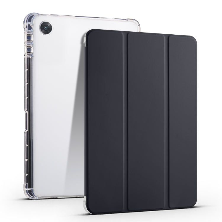 For OPPO Pad Air 10.36 2022 3-folding Transparent TPU Smart Leather Tablet Case with Pen Slot