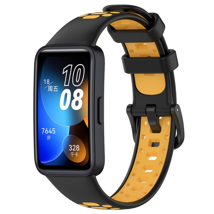 For Huawei Band 8 Two Color Silicone Replacement Watch Band