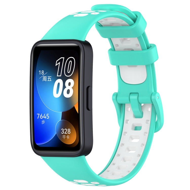 For Huawei Band 8 Two Color Silicone Replacement Watch Band