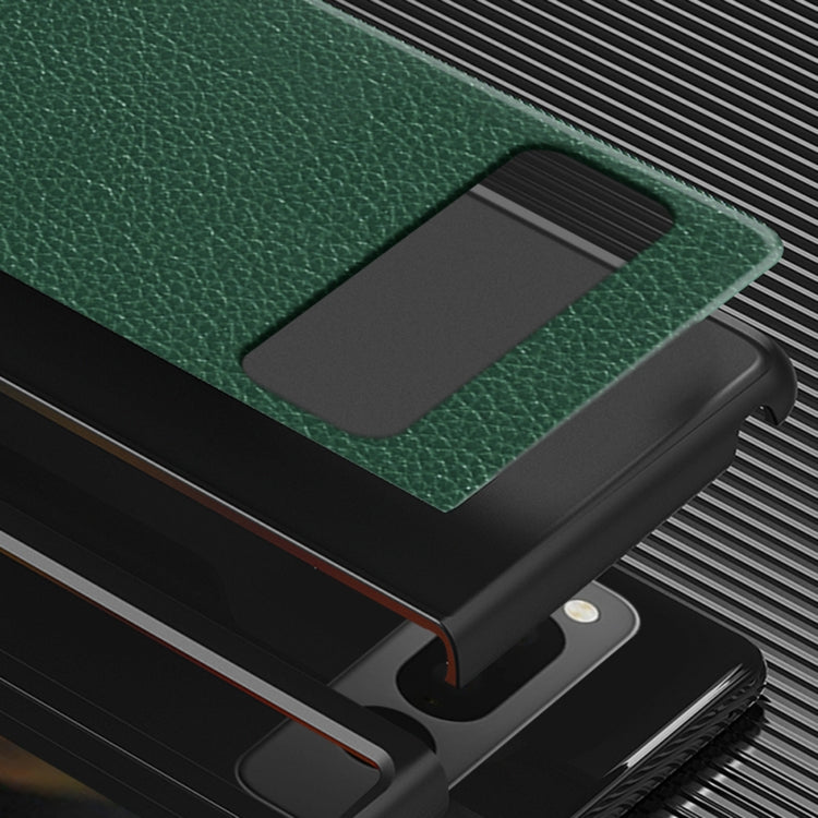 For Google Pixel Fold Litchi Pattern Foldable Protective Case