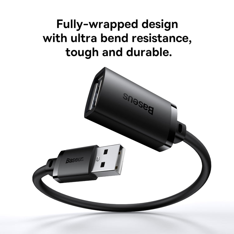 Baseus AirJoy Series USB 2.0 480Mbps Fast Speed Extension Cable, Cable Length: