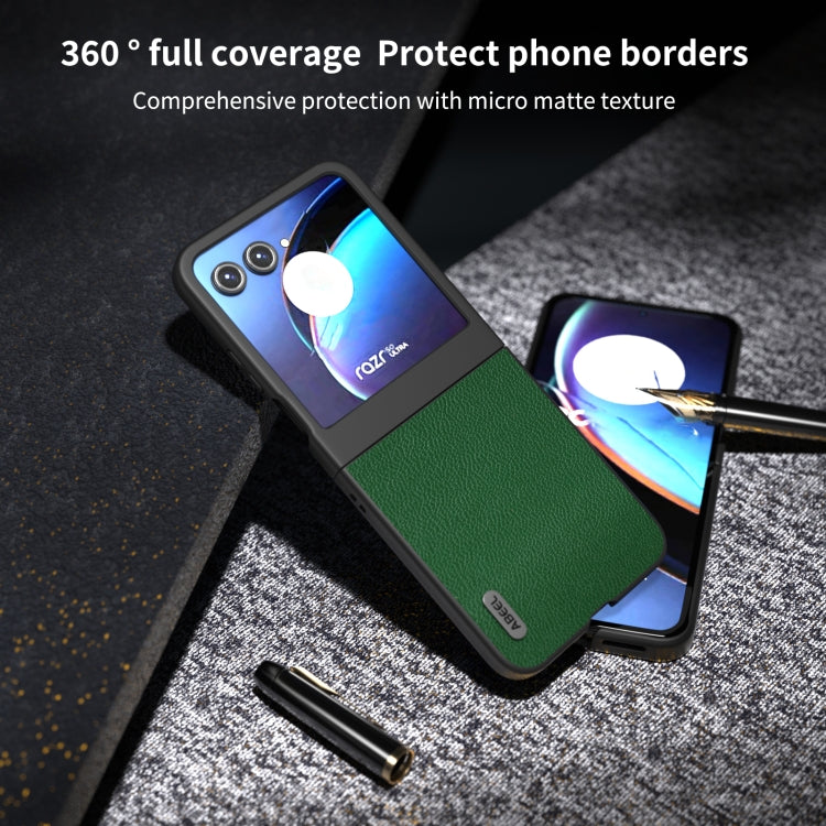 For Motorola Razr 50 ABEEL Black Edge Genuine Mino Phone Case