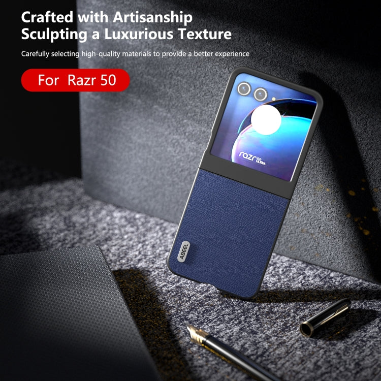 For Motorola Razr 50 ABEEL Black Edge Genuine Mino Phone Case