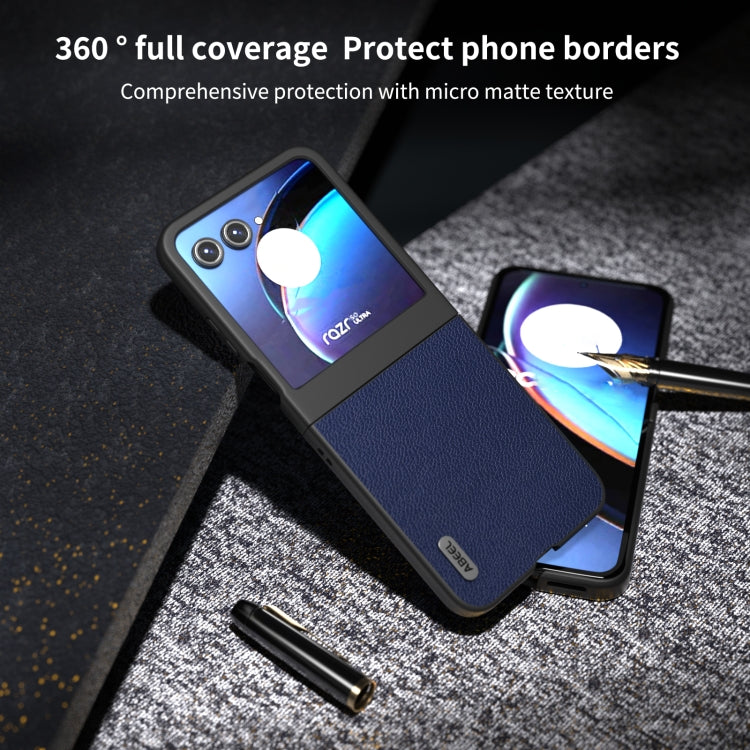 For Motorola Razr 50 ABEEL Black Edge Genuine Mino Phone Case