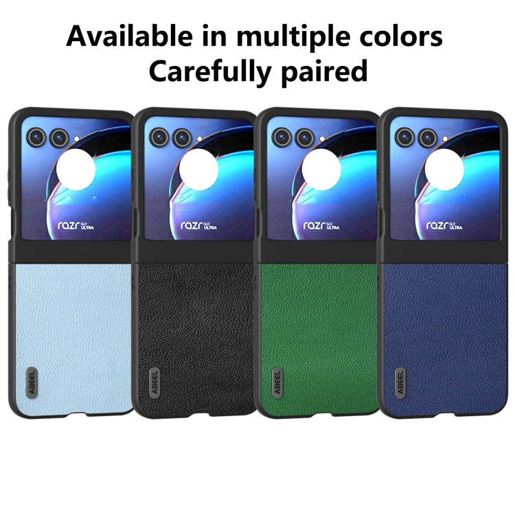 For Motorola Razr 50 ABEEL Black Edge Genuine Mino Phone Case