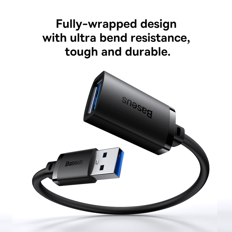 Baseus AirJoy Series USB 3.0 5Gbps Fast Speed Extension Cable, Cable Length: