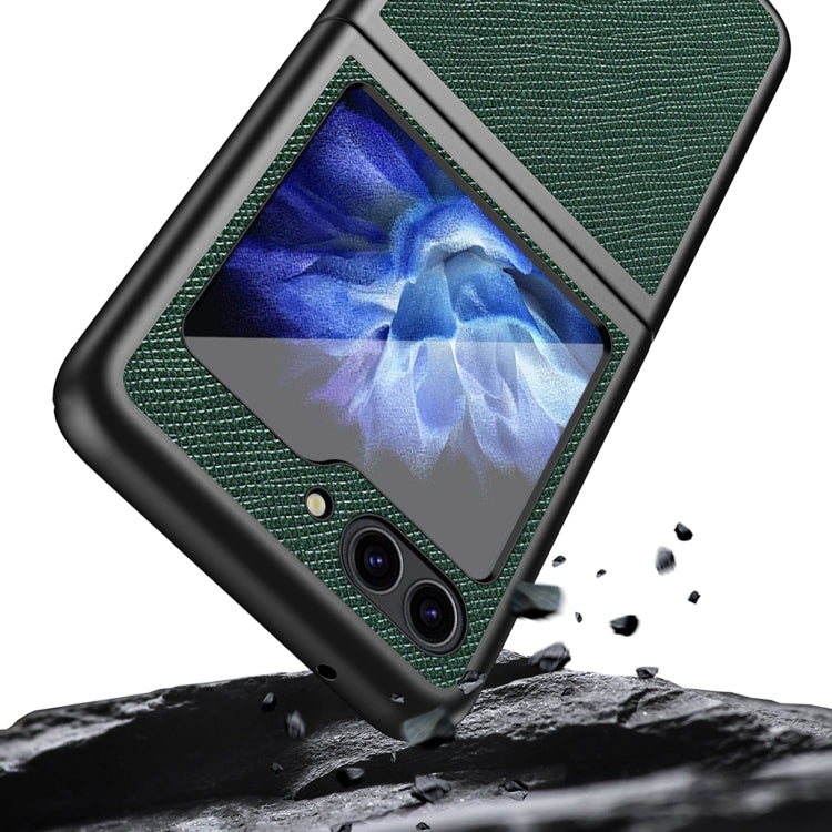 For Samsung Galaxy Z Flip5 Cross Texture All Inclusive Shockproof Protective Phone Case