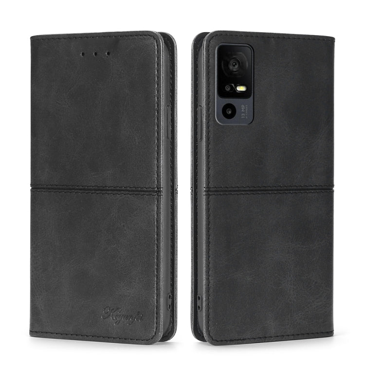 For TCL 40 XE 5G / 40X 5G T601D Cow Texture Magnetic Leather Phone Case