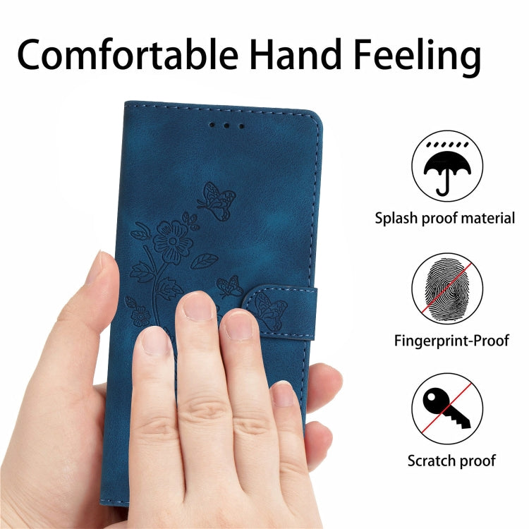 For Honor 200 Flower Butterfly Embossing Pattern Leather Phone Case