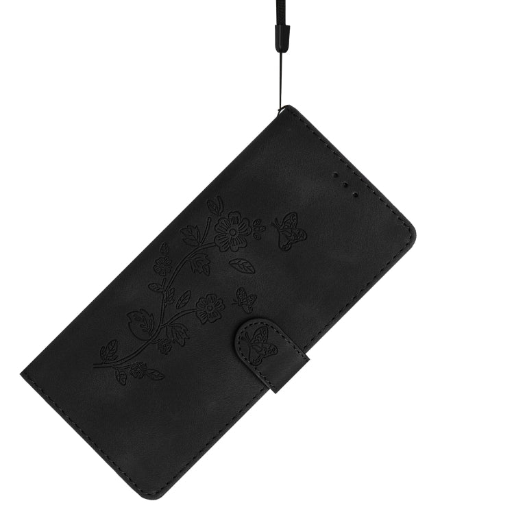 For Honor 200 Flower Butterfly Embossing Pattern Leather Phone Case