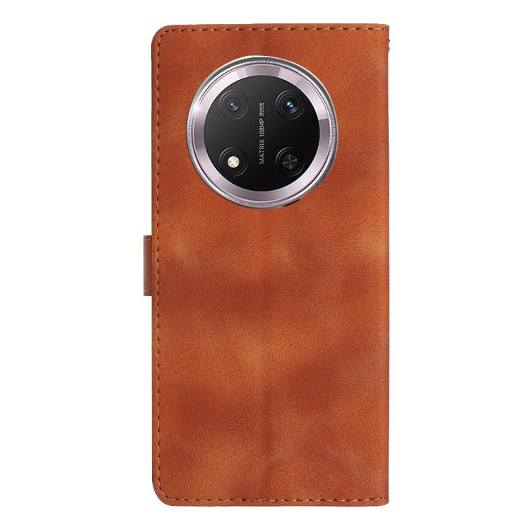 For Honor X9c Flower Butterfly Embossing Pattern Leather Phone Case