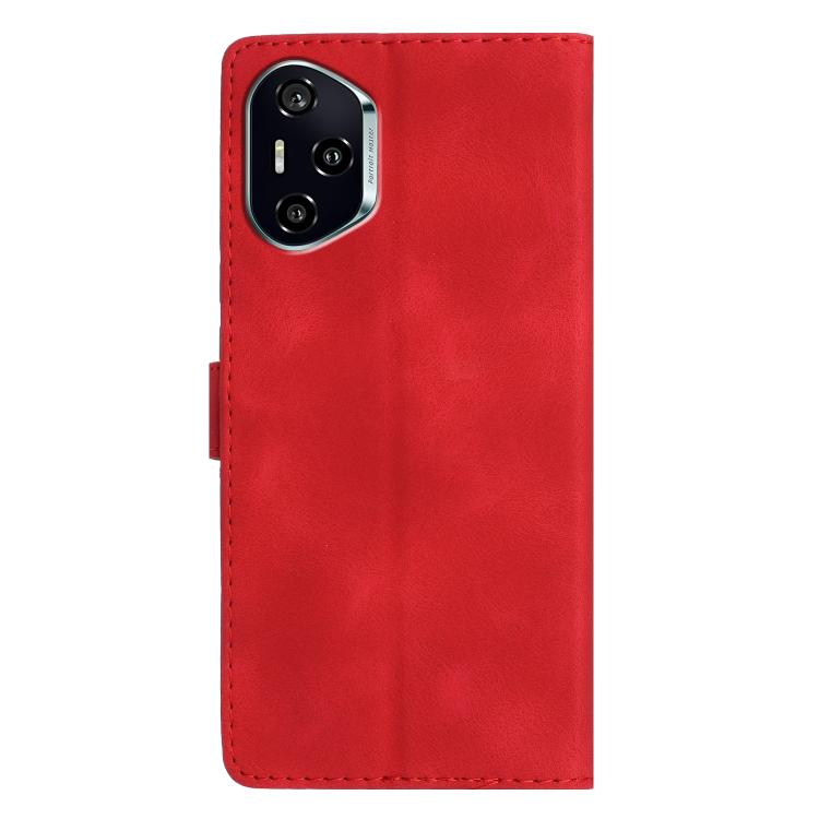 For Honor 400 Global 156.5mm Flower Butterfly Embossing Pattern Leather Phone Case