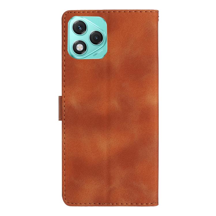 For Honor 400 Lite Global Flower Butterfly Embossing Pattern Leather Phone Case