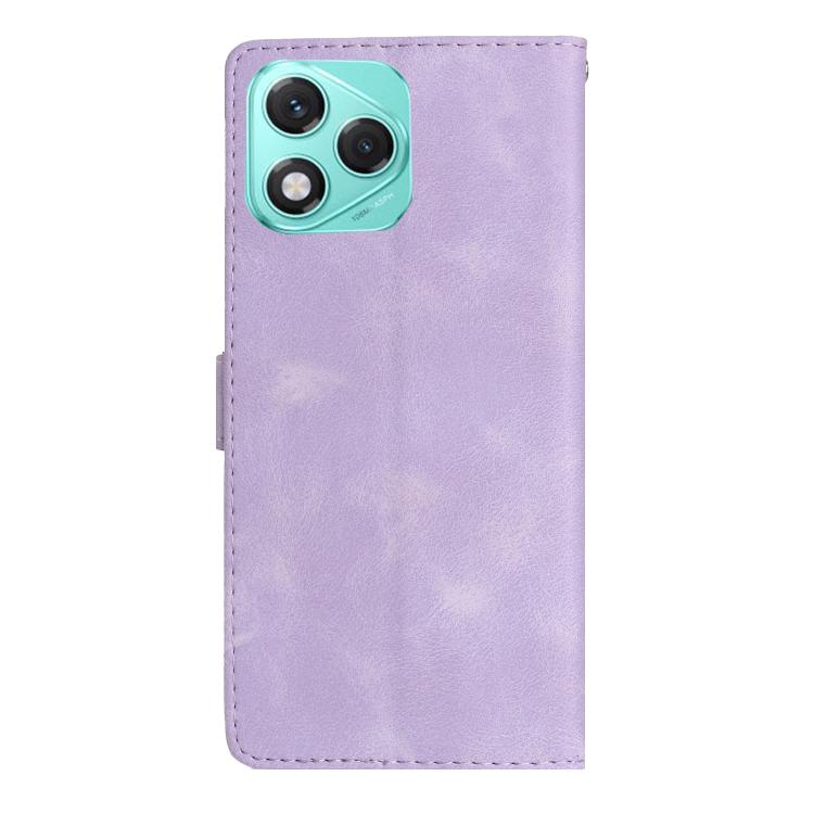 For Honor 400 Lite Global Flower Butterfly Embossing Pattern Leather Phone Case