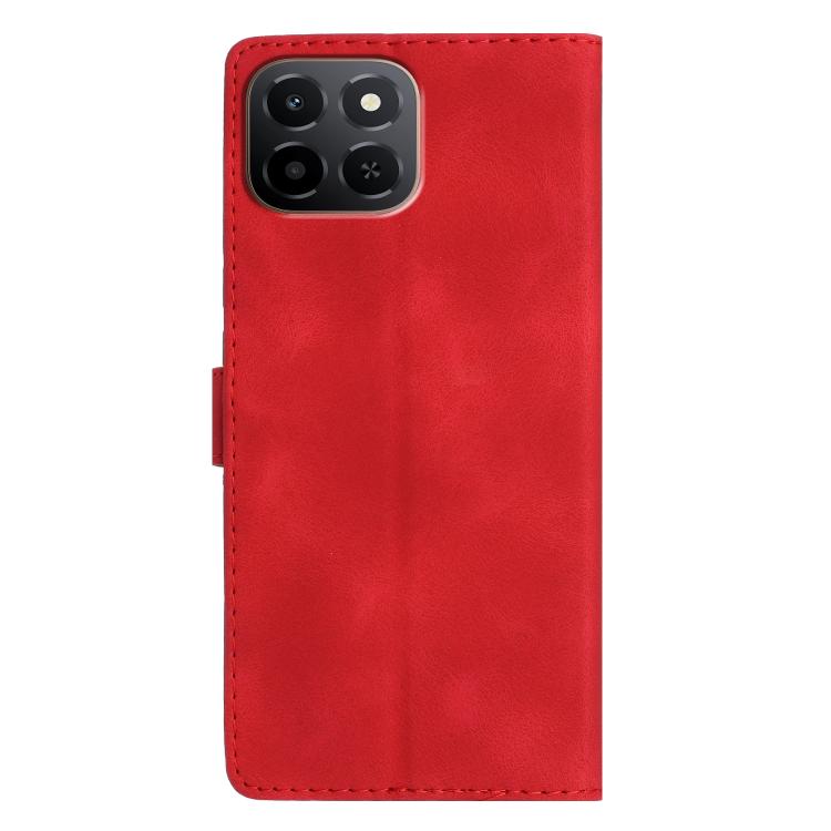 For Honor X6c 4G Flower Butterfly Embossing Pattern Leather Phone Case