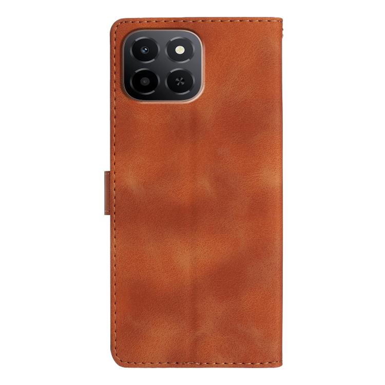 For Honor X6c 4G Flower Butterfly Embossing Pattern Leather Phone Case
