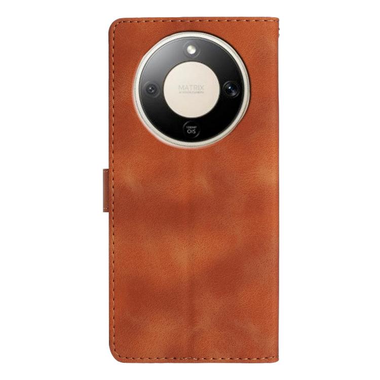 For Honor X9d 5G Flower Butterfly Embossing Pattern Leather Phone Case
