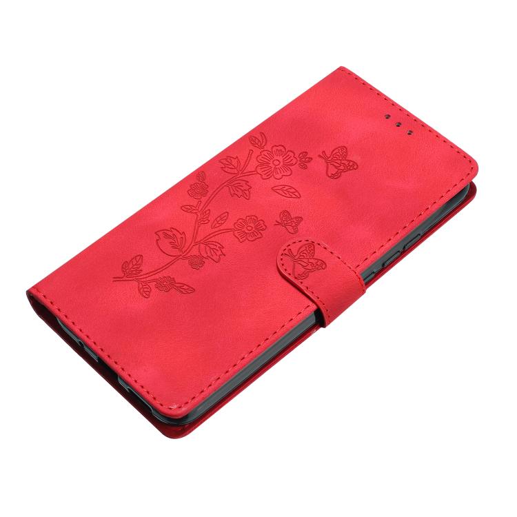 For Honor X5c 4G Flower Butterfly Embossing Pattern Leather Phone Case