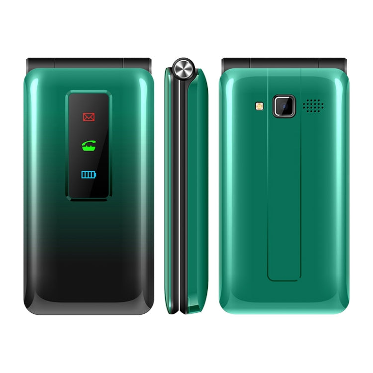 UNIWA T320E Flip Phone, 2.4 inch, SC6531E, Support Bluetooth, Torch, FM, GSM, Dual SIM