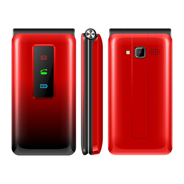 UNIWA T320E Flip Phone, 2.4 inch, SC6531E, Support Bluetooth, Torch, FM, GSM, Dual SIM