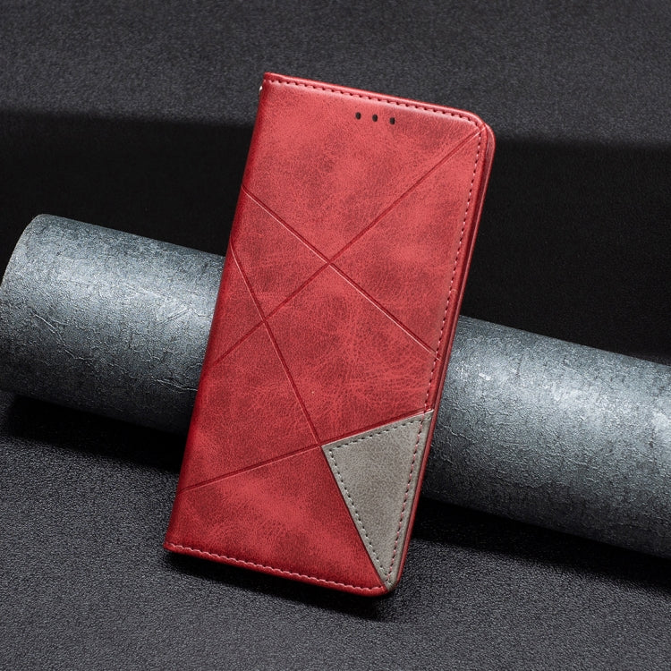 For Motorola Moto G85 Rhombus Texture Magnetic Leather Phone Case