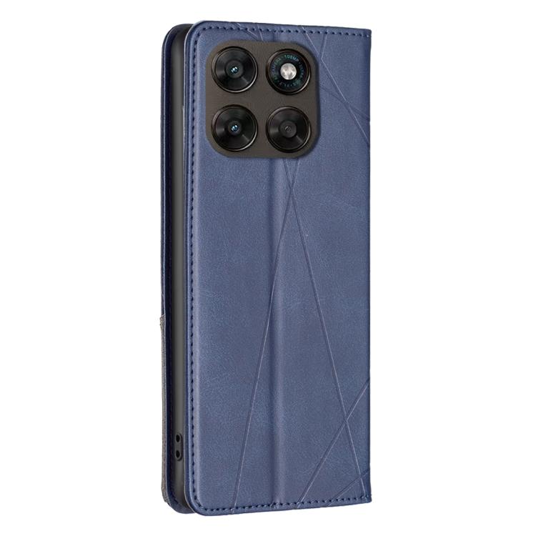 For Motorola Moto G67 5G / G77 5G Rhombus Texture Magnetic Leather Phone Case