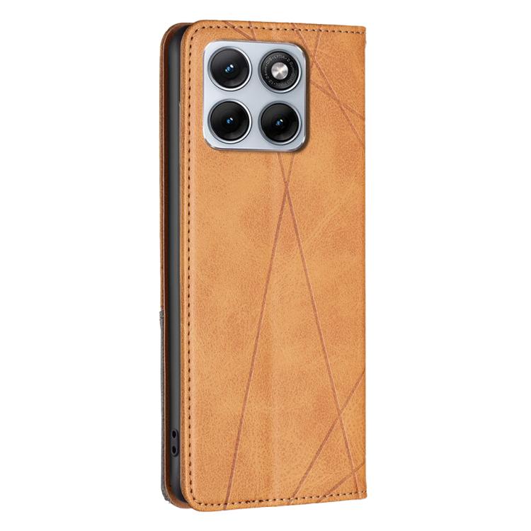 For Motorola Edge 70 Fusion 5G Rhombus Texture Magnetic Leather Phone Case