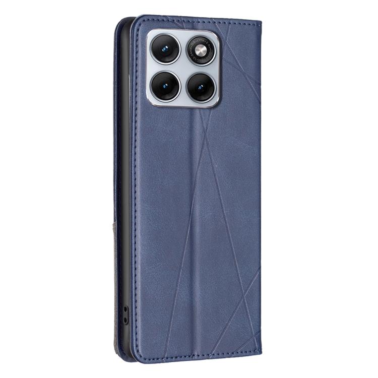 For Motorola Edge 70 Fusion 5G Rhombus Texture Magnetic Leather Phone Case