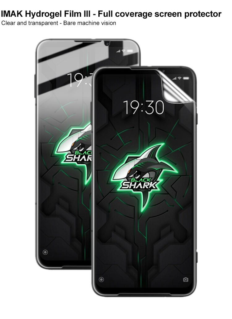 For Xiaomi Black Shark 3 2 PCS IMAK Hydrogel Film III Full Coverage Screen Protector