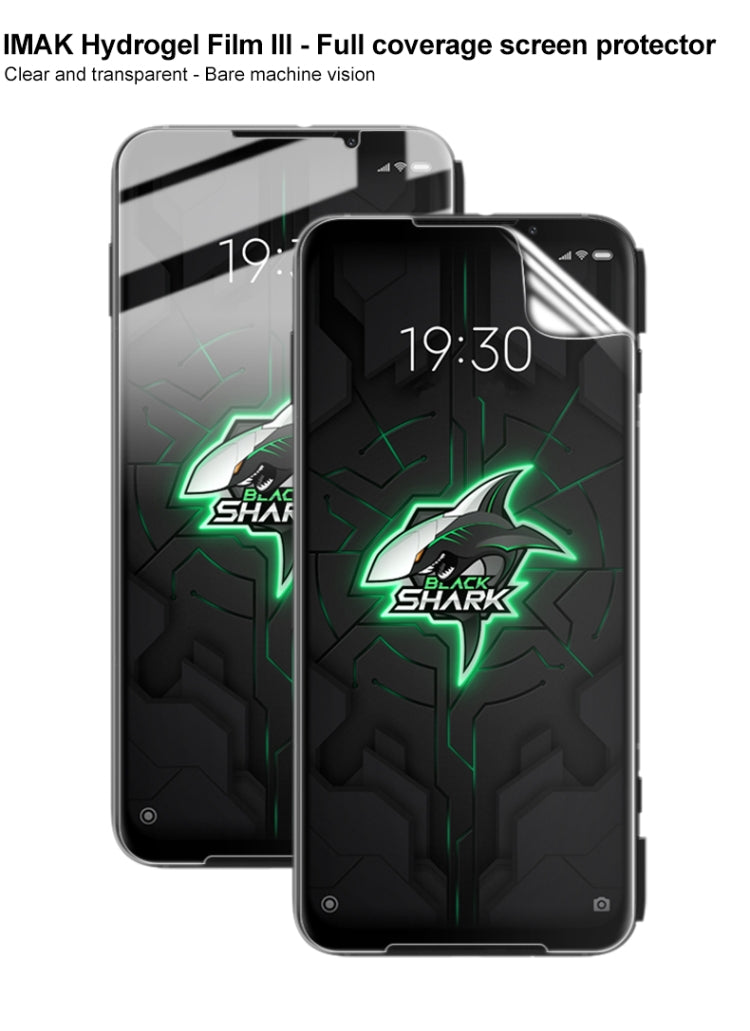 For Xiaomi Black Shark 3 Pro 2 PCS IMAK Hydrogel Film III Full Coverage Screen Protector