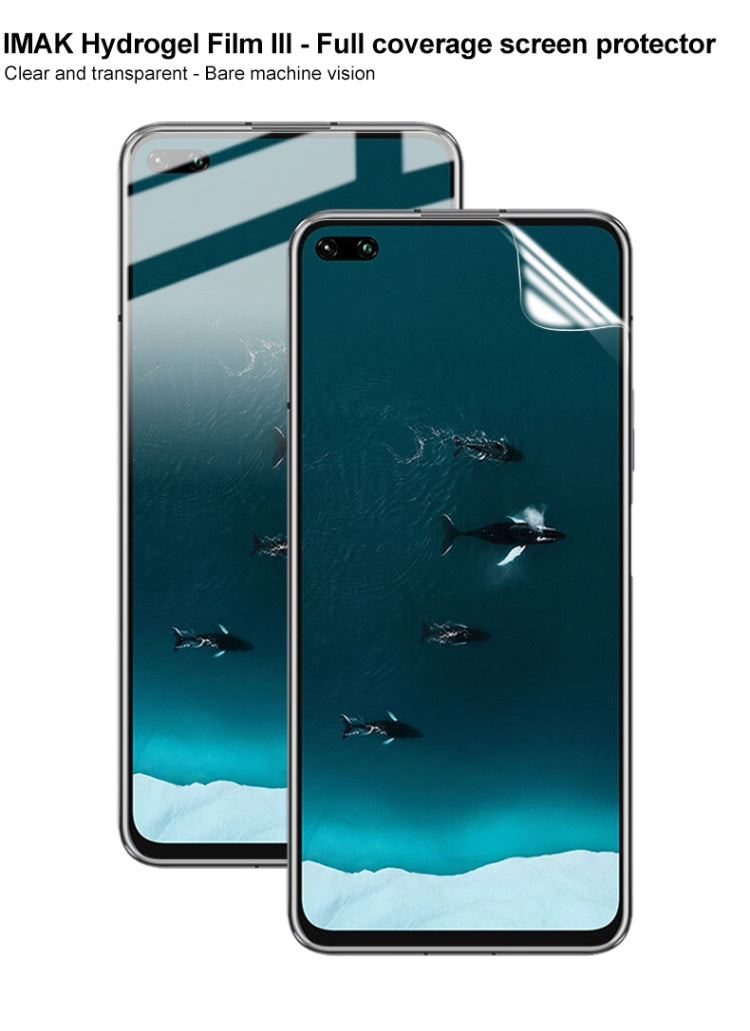 For Huawei Honor View 30 2 PCS IMAK Hydrogel Film III Full Coverage Screen Protector