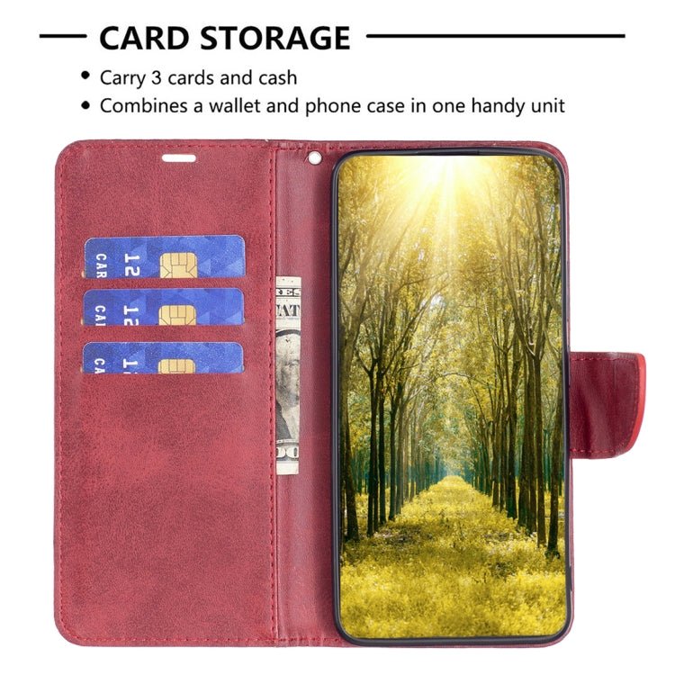 For Motorola Moto G85 Lambskin Texture Pure Color Flip Leather Phone Case