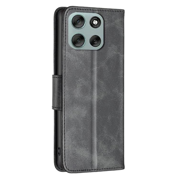 For Motorola Moto G56 5G Lambskin Texture Pure Color Flip Leather Phone Case
