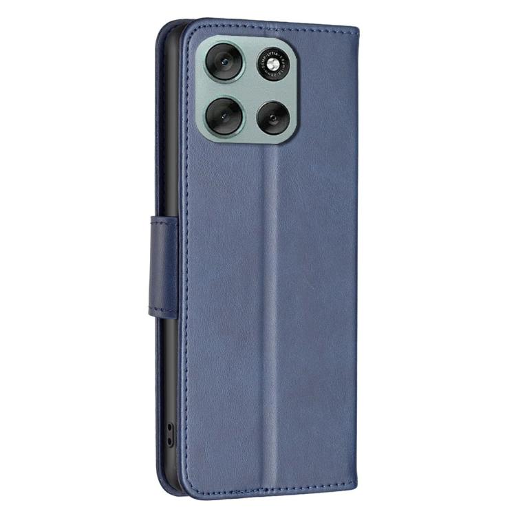 For Motorola Moto G56 5G Lambskin Texture Pure Color Flip Leather Phone Case