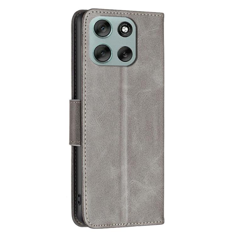 For Motorola Moto G56 5G Lambskin Texture Pure Color Flip Leather Phone Case