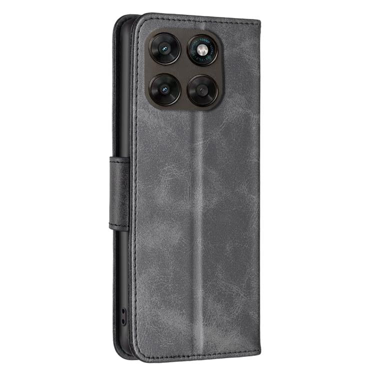For Motorola Moto G67 5G / G77 5G Lambskin Texture Pure Color Flip Leather Phone Case