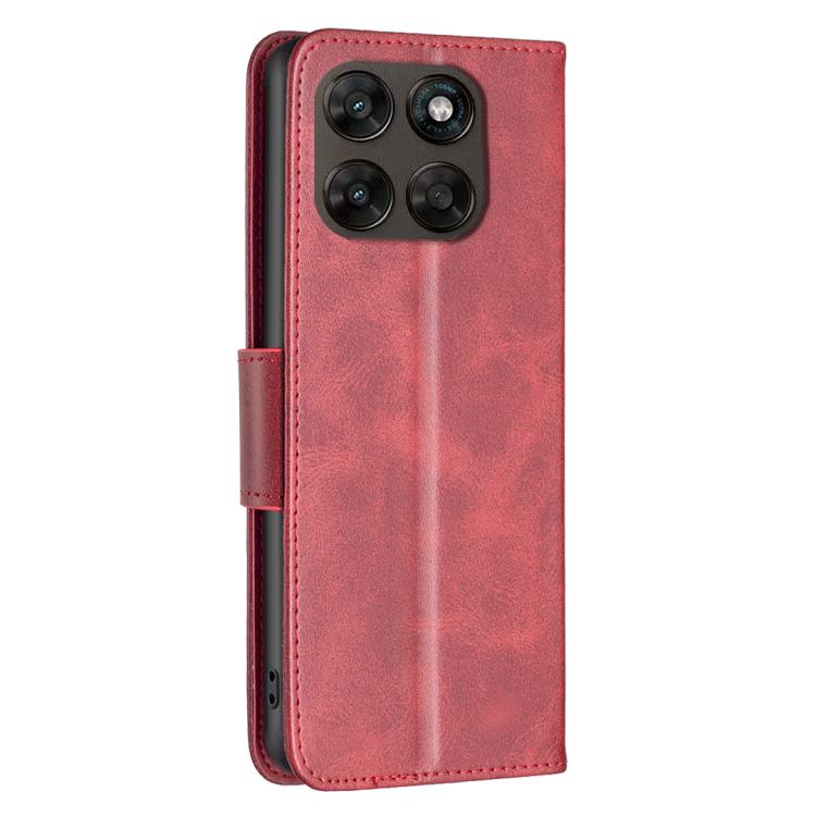 For Motorola Moto G67 5G / G77 5G Lambskin Texture Pure Color Flip Leather Phone Case