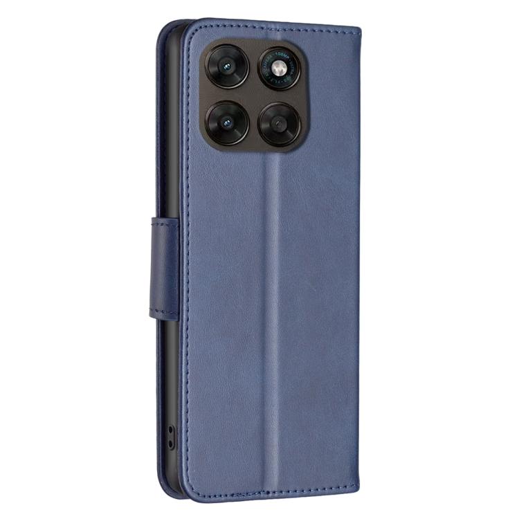 For Motorola Moto G67 5G / G77 5G Lambskin Texture Pure Color Flip Leather Phone Case