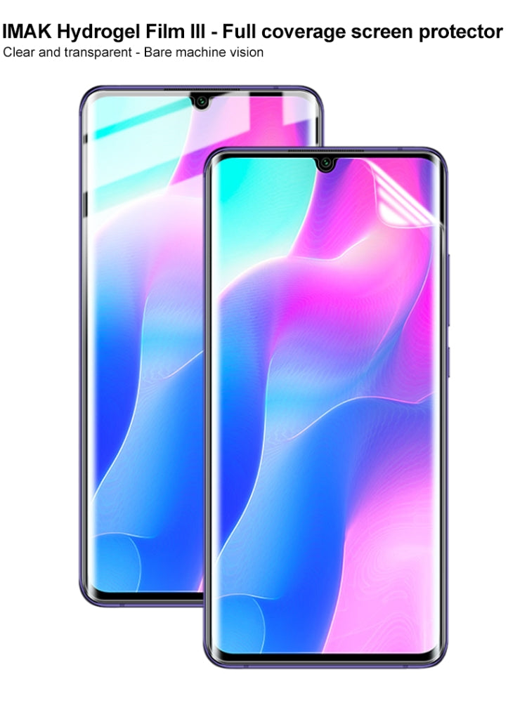 For Xiaomi Mi Note 10 Lite 2 PCS IMAK Hydrogel Film III Full Coverage Screen Protector