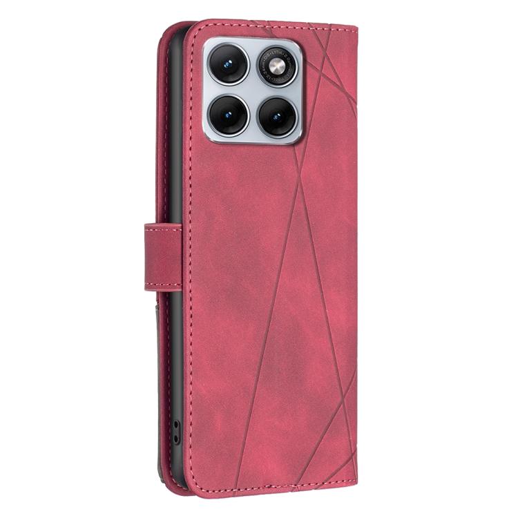 For Motorola Edge 70 Fusion 5G Magnetic Buckle Rhombus Texture Leather Phone Case