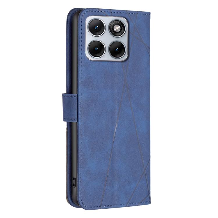 For Motorola Edge 70 Fusion 5G Magnetic Buckle Rhombus Texture Leather Phone Case