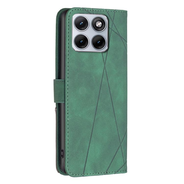 For Motorola Edge 70 Fusion 5G Magnetic Buckle Rhombus Texture Leather Phone Case