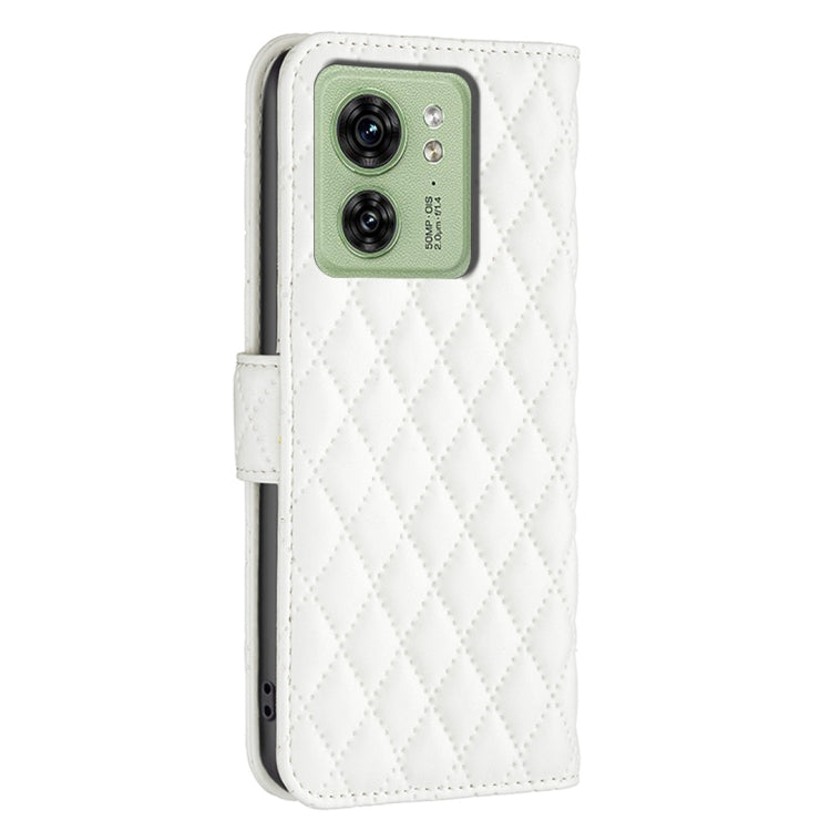 For Motorola Edge 40 Diamond Lattice Wallet Flip Leather Phone Case